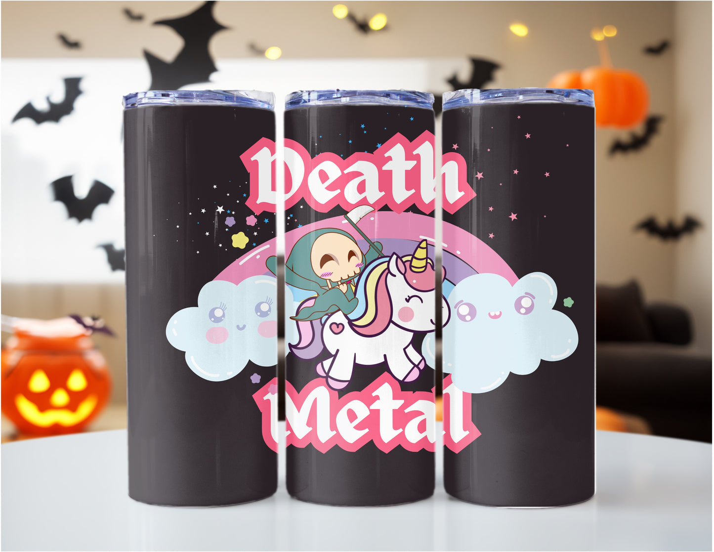 Death Metal Rainbow Insulated Tumbler