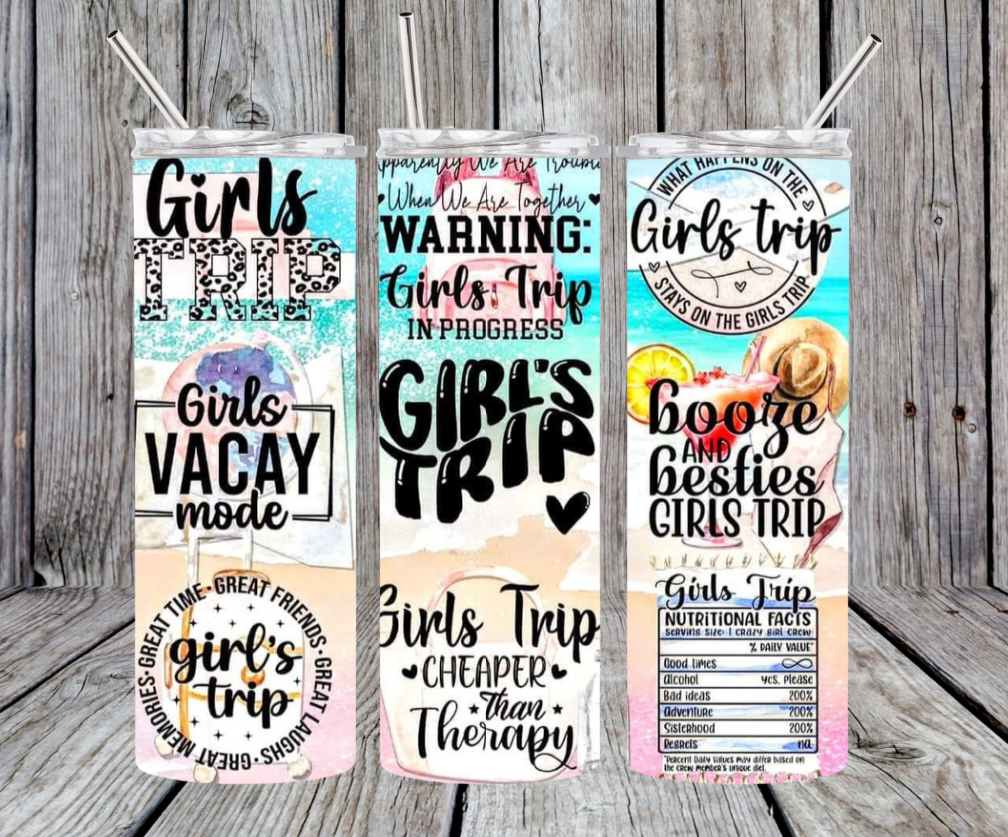 Girls trip tumbler