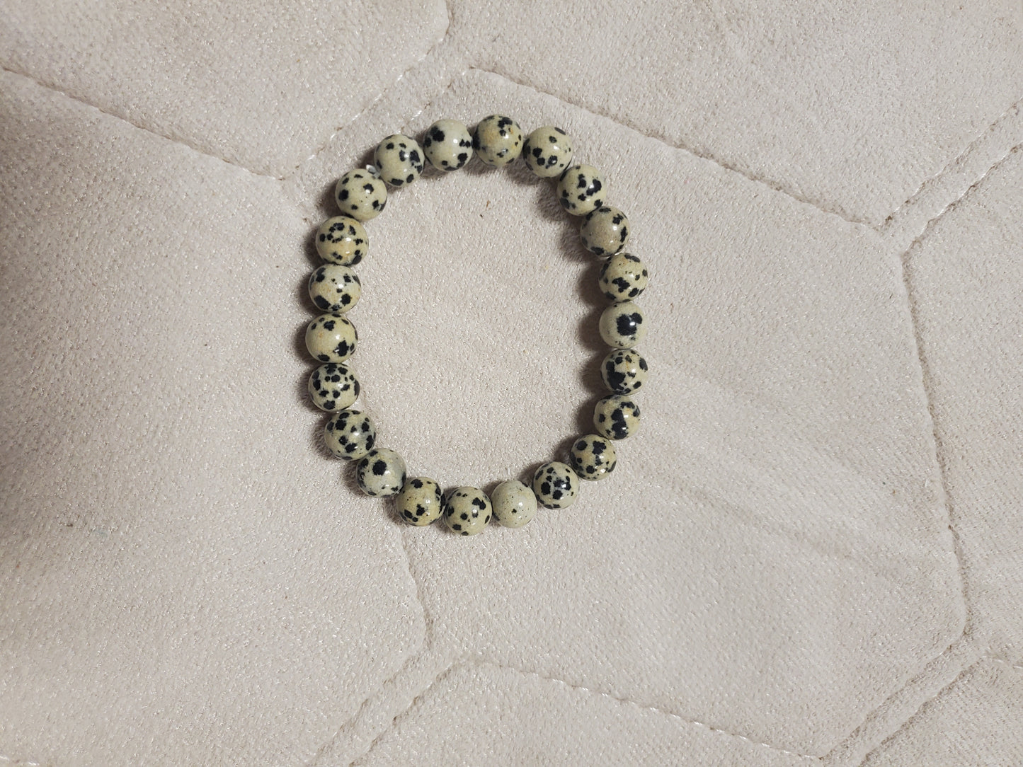 Dalmatian jasper bracelet