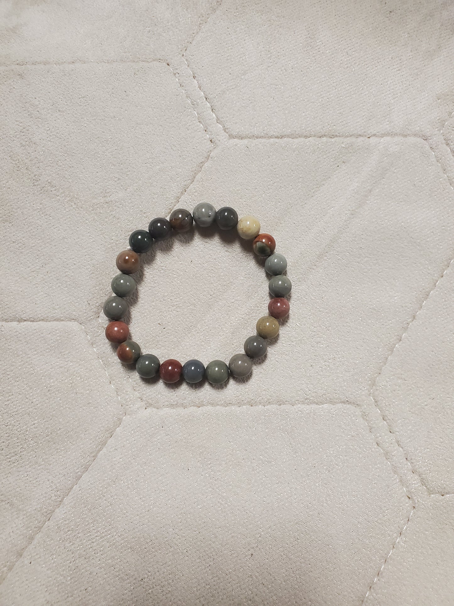 Polychrome jasper bracelet