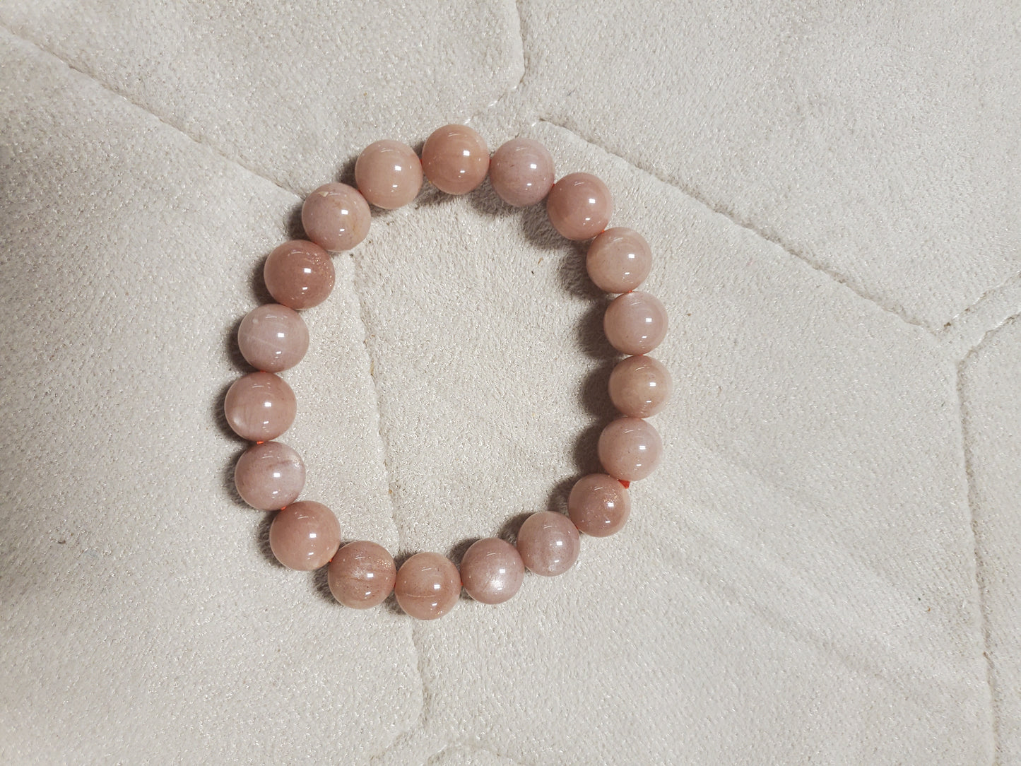 Peach moonstone bracelet