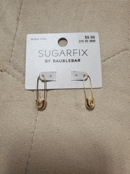 Sugar fix safety pin earrings