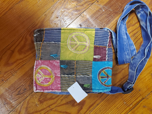 Boho peace sign bag