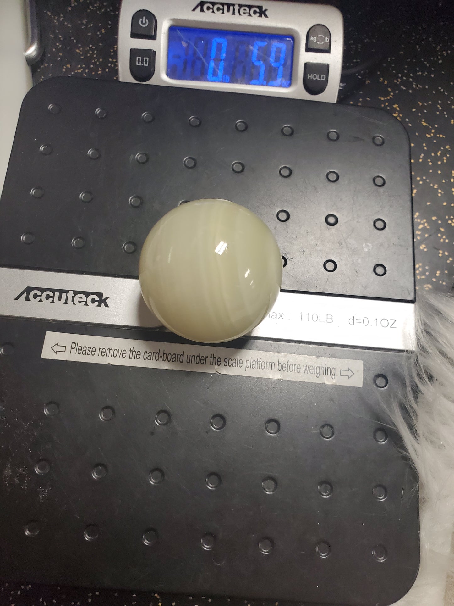 Green onyx sphere