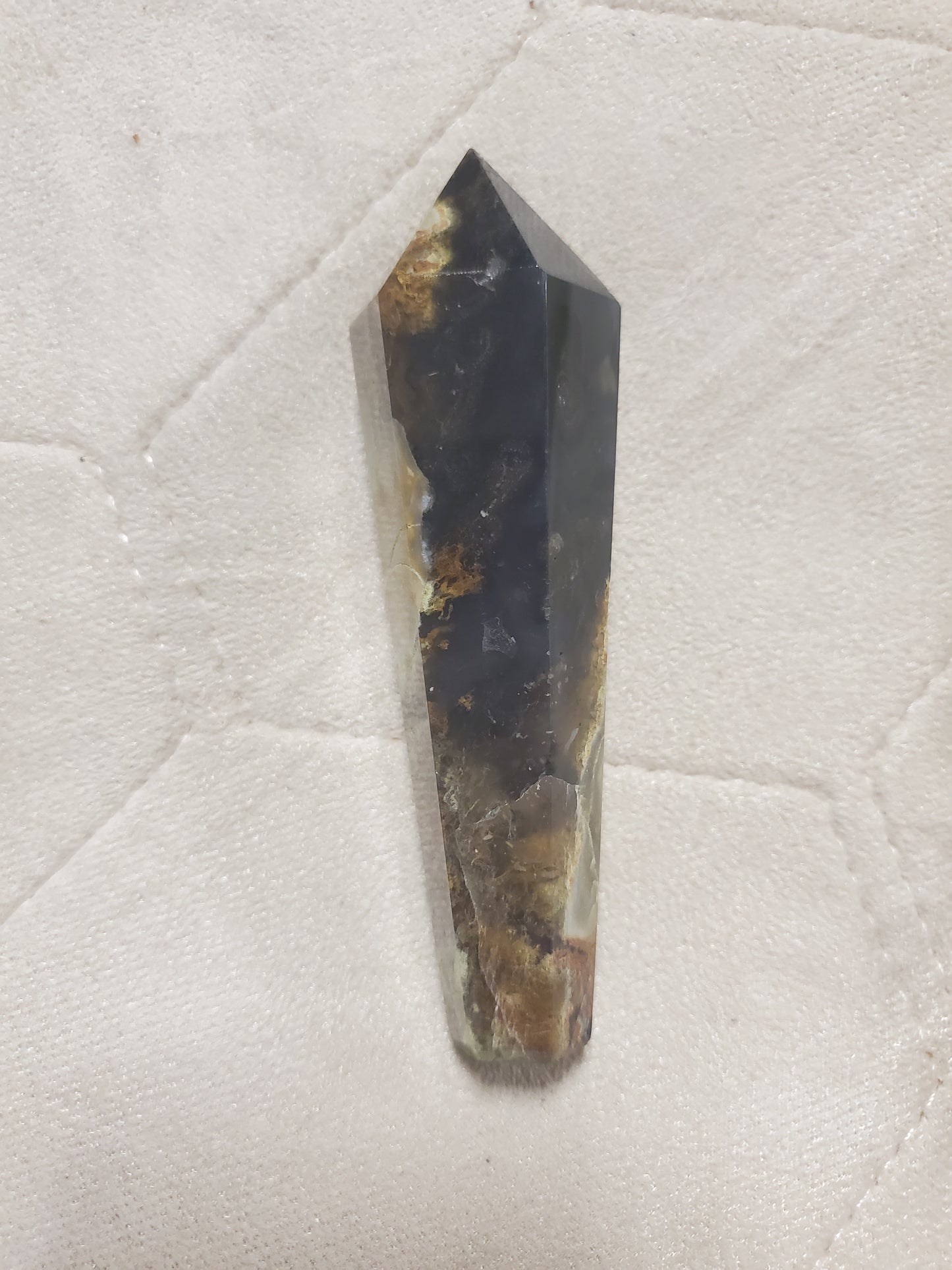 Volcano agate wand