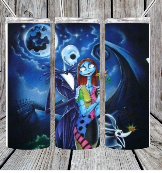 Jack and Sally tumbler