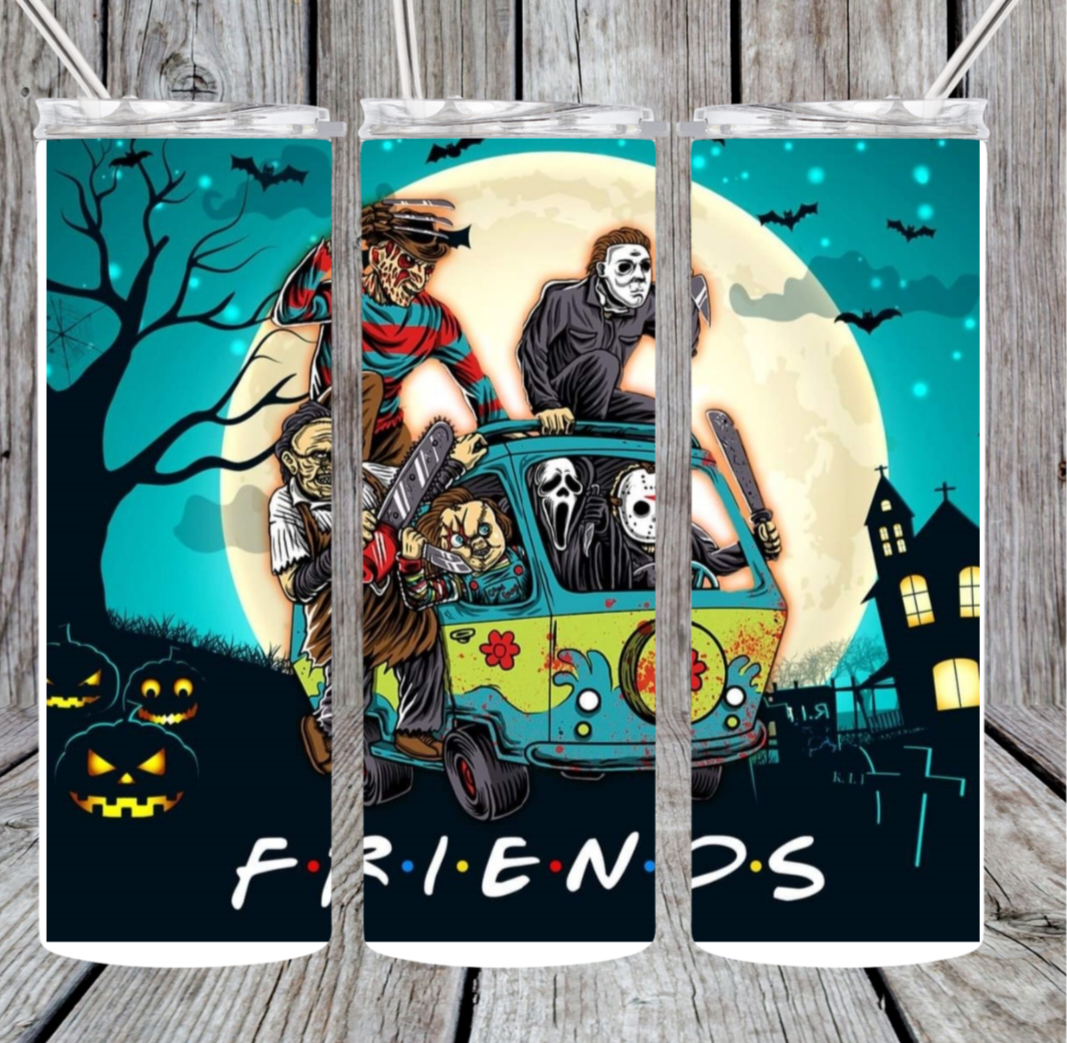 Horror friends tumbler