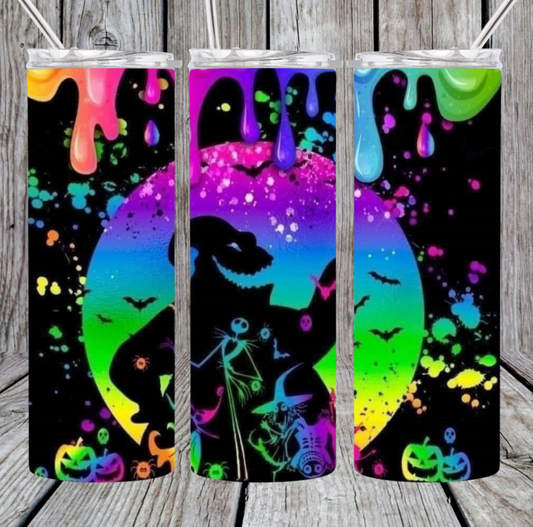 Colorful oogie boogie tumbler