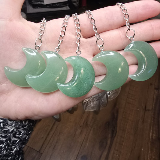 Green Aventurine Moon Loose Tea Leaf Infuser