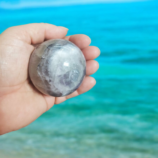 Purple flourite sphere