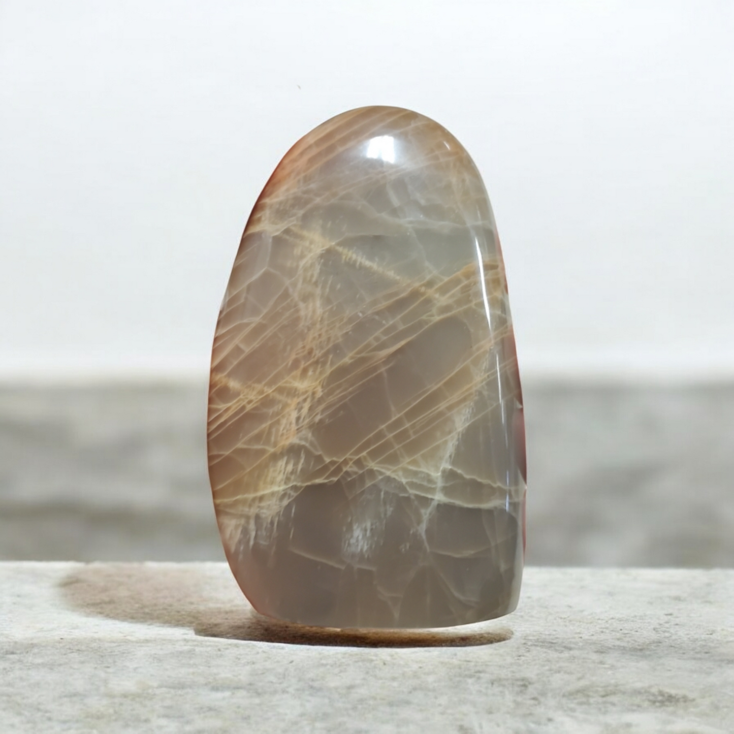 Peach moonstone freeform