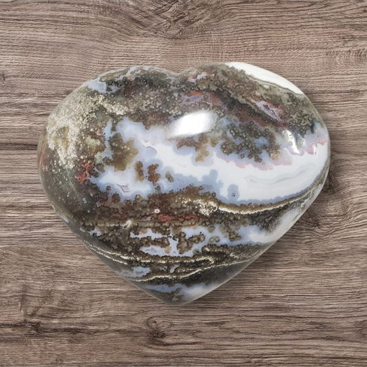 Ocean jasper heart