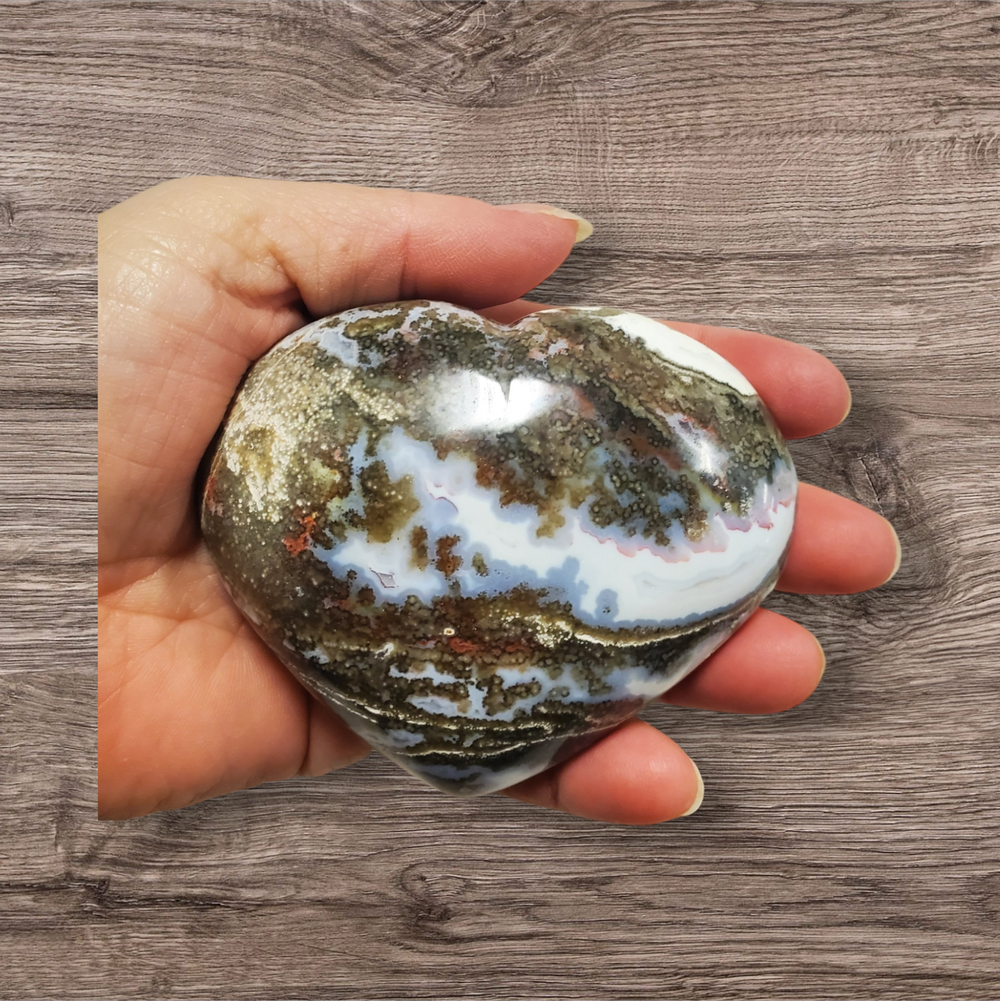 Ocean jasper heart