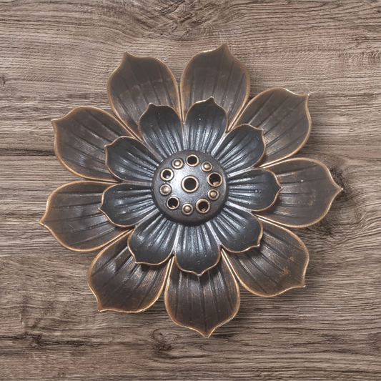 Lotus flower incense holder