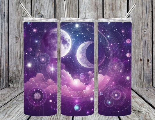 Purple celestial tumbler