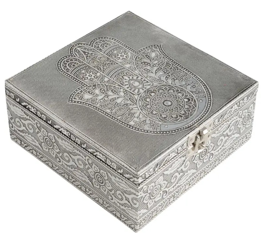 Hamsa hand jewelry box