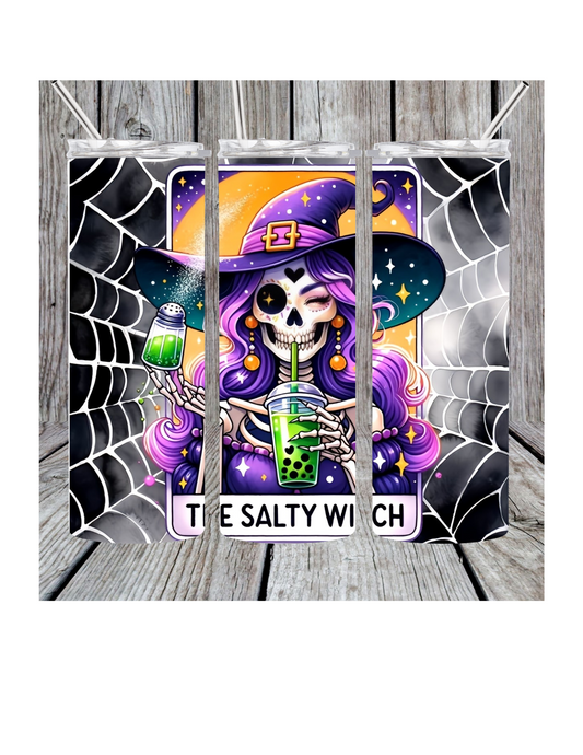 Salty witch tumbler