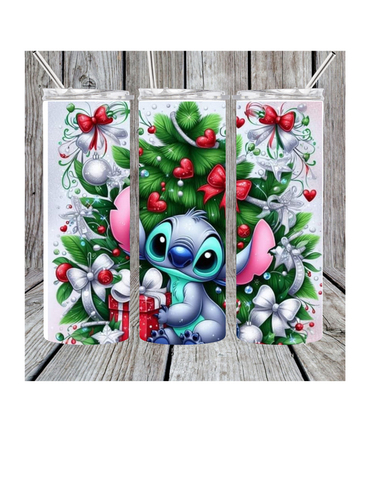 Christmas stitch tumbler