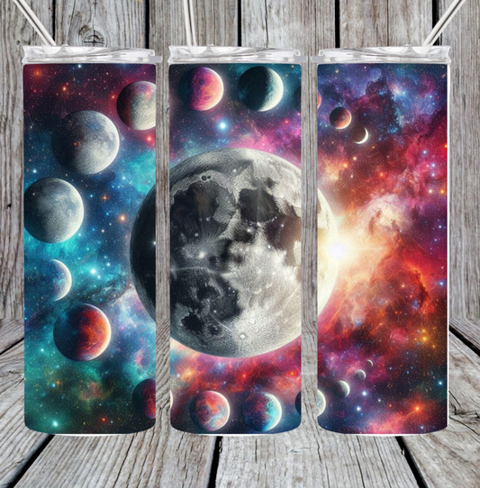 Galaxy moon phase tumbler