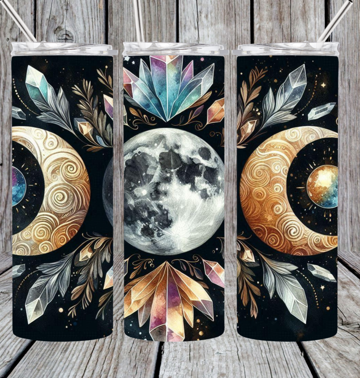 Golden moon tumbler