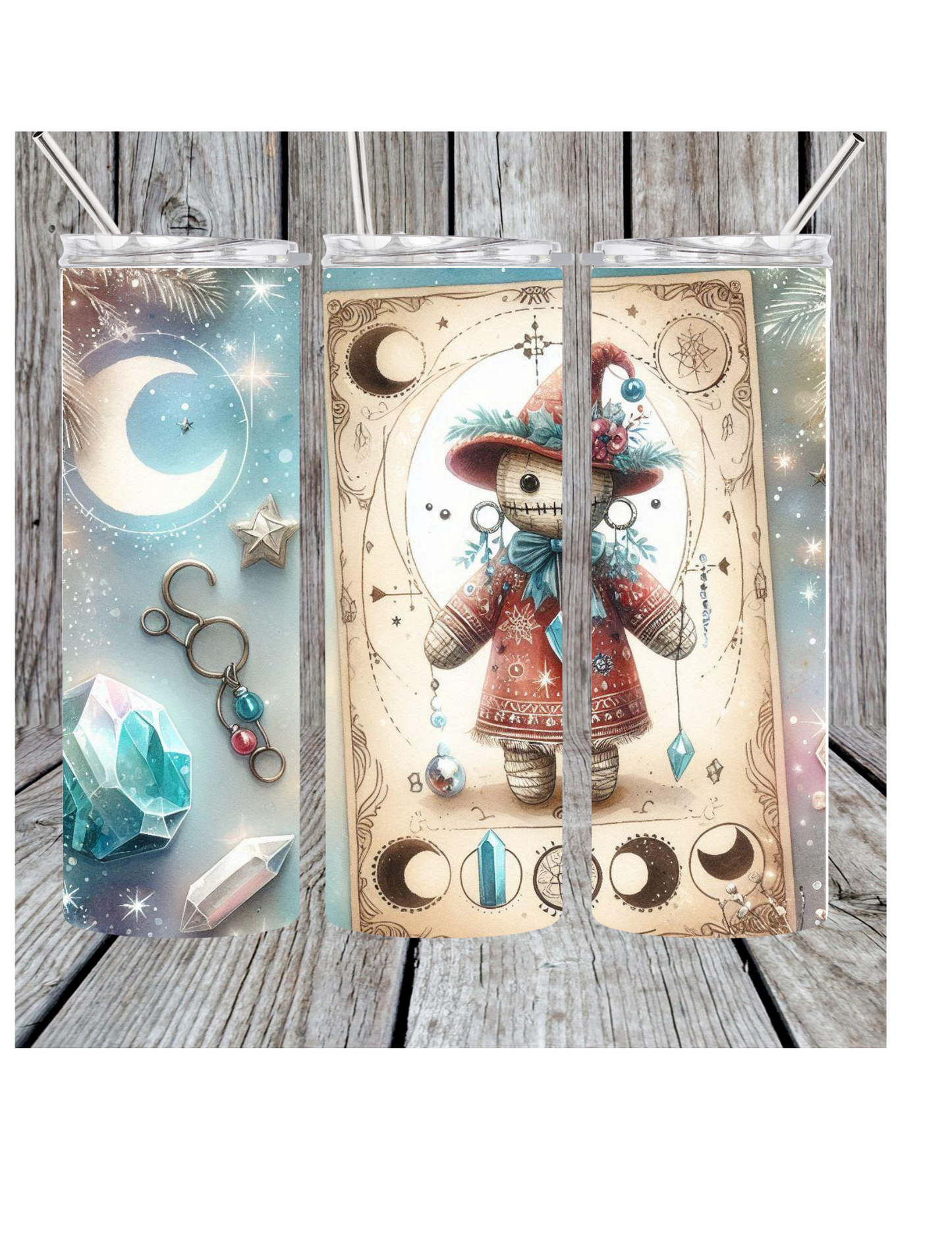 Winter voodoo doll tumbler