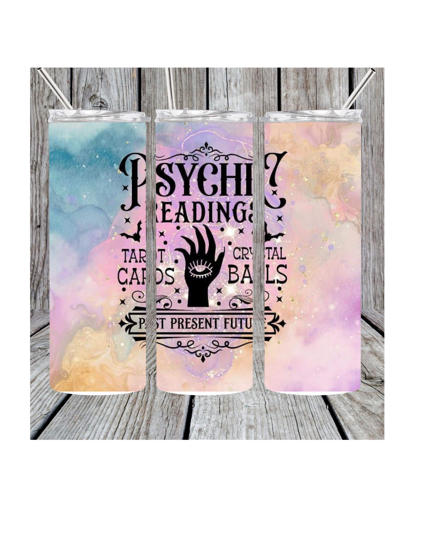 Psychic reading tumbler