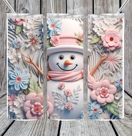 Snowman tumbler