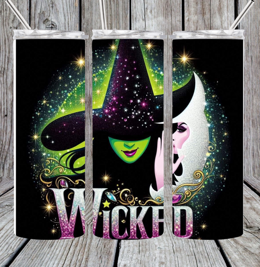 Wicked sparkle tumbler