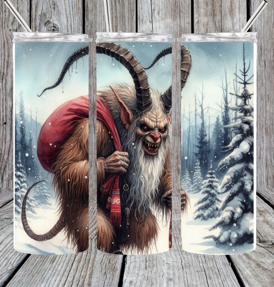 Krampus in forest tumbler