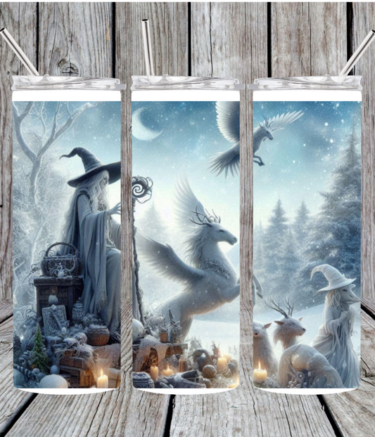 Winter fantasy tumbler