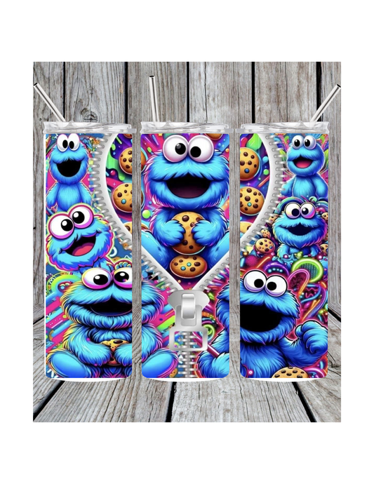 Cookie monster tumbler