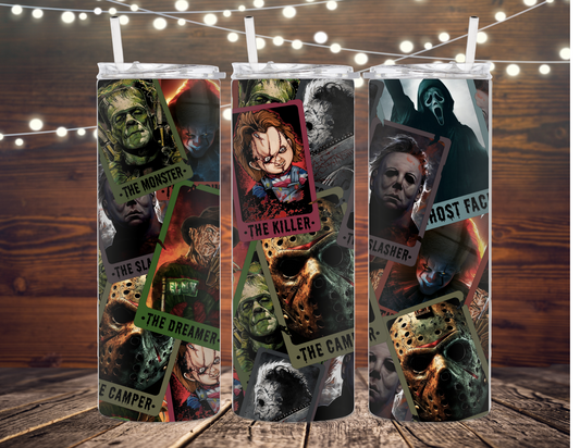 Horror Tarot Card Metal Insulated tumbler