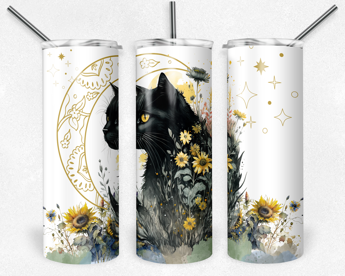 Celestial Cat Metal Insulated Tumbler